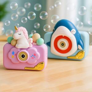 LED 멜로디 카메라 버블건 자동 비눗방울총 파티용 완구
