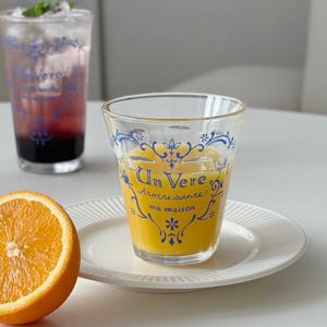 마메종 블루로즈 글라스 텀블러 245ml MADE IN JAPAN