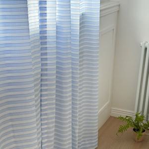 캔디바 스트라이프 여름 블루 가리개커튼