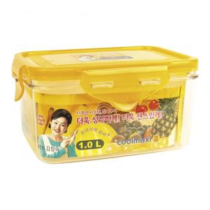 국산 직사각 밀폐용기 도시락 반찬통 김치통 15호 1L