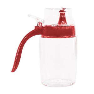 원터치 유리 오일병 식용유 기름 양념통 250ml (레드)
