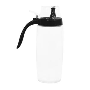 원터치 유리 오일병 식용유 기름 양념통 500ml (블랙)