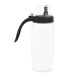 원터치 유리 오일병 식용유 기름 양념통 500ml (다크그레이)