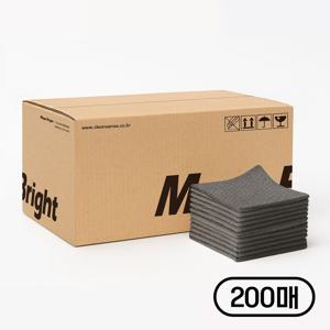 더 까칠한 일회용 수세미 200매 접지형