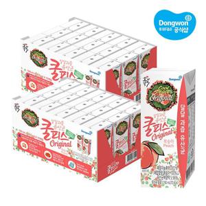 쿨피스 음료 2종 190ml *30개 (복숭아/파인애플)