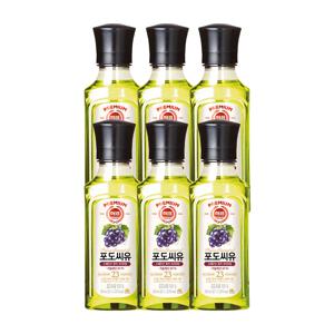 해표 포도씨유 250ml*6병
