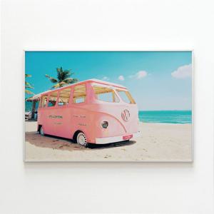 여름 바다 풍경 인테리어 포스터 액자 / 44 Mini Bus