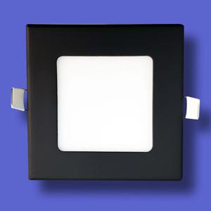 초슬림 사각 LED 매입등 블랙 18W 타공 210mm (8인치) 플리커프리 다운라이트