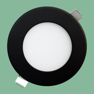 초슬림 원형 LED 매입등 블랙 18W 타공 210mm (8인치) 플리커프리 다운라이트