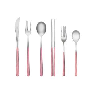 304 무광 커트러리 마블 로즈핑크