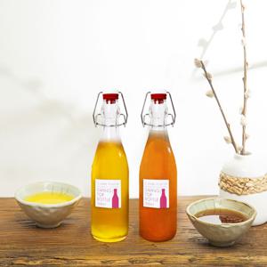 유리 밀폐 스윙보틀 500ml 2P / 유리병 스윙병 오일 소스 매실 더치 커피 병