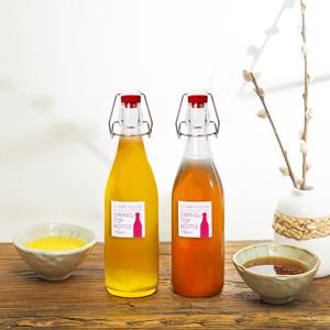 유리 밀폐 스윙보틀 750ml 2P / 유리병 스윙병 오일 소스 매실 더치 커피 병