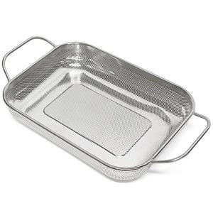 레벤호프 프리미엄 직사각 스텐레스 펀칭바스켓 라운드 사각 채반 콜렌더 (2종 1선택)