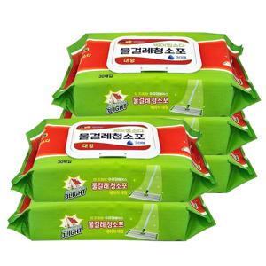 모두의 물걸레청소포 대형(38x20) 30매x5개 / 베이킹소다 구연산 함유 일회용걸레