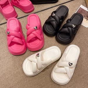 5cm 키높이 eva 하트  샌들 슬리퍼 아쿠아슈즈