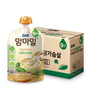 맘마밀 안심이유식 9개월 브로콜리와닭가슴살 100g*10팩