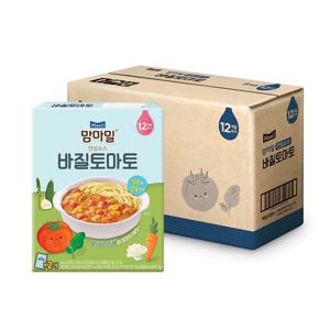 맘마밀 안심소스 바질토마토 160g*8개 (80g*16봉)