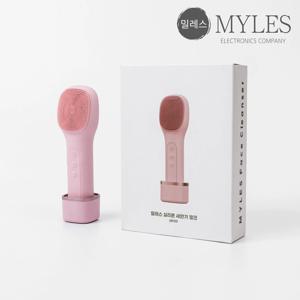 온열 진동클렌저 실리콘 브러쉬 이중세안 피지제거 모공클렌저 핑크