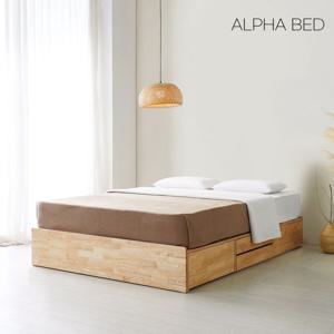 몬드 무헤드 원목 2단 수납침대+매트선택 (SS/Q/K) 2colors