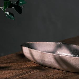 Lakeplate 화이트 메인 플레이트 과일접시 큰접시 긴접시 도자기접시