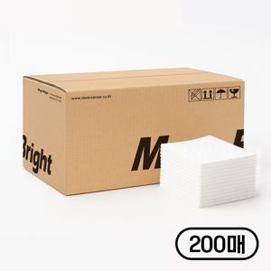 대용량 엠보싱 일회용 행주 200매 흰색