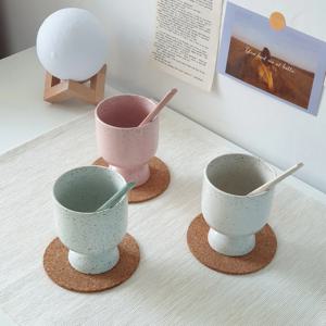 쿠엔토 쿠잉 에그 머그컵 물컵 와인잔 아이스크림 요거트 볼 3색 180ml - 7oz
