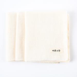 퀸비 바른행주 100% 순면 소창 제로웨이스트 친환경 행주 2겹 43x41cm