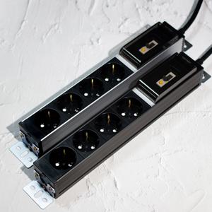 LED 알루미늄 고용량 4구 누전차단 멀티탭