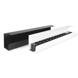 케이블정리 멀티탭 거치 트레이 슬림형 화이트 45cm SAFE-TW450