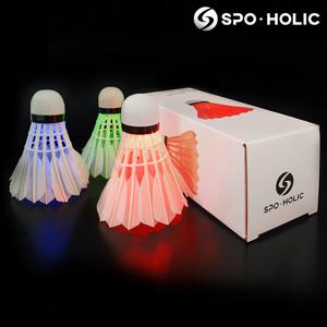 LED 야광 셔틀콕 배드민턴 공 4개입