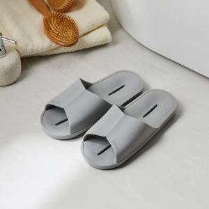 무게감 좋은 PVC 발 편한 욕실화 그레이