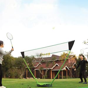 휴대용 배드민턴세트 라켓2개+네트+셔틀콕+가방 캠핑 실내 교회 가정 야외 구기용품