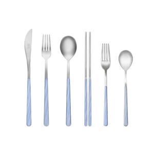 304 무광 커트러리 마블 오션블루