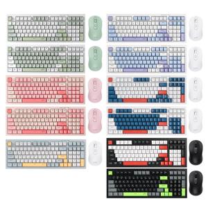 오피스프로 WMK90 사일런스 M 무소음 무선 블루투스 키보드 마우스 세트 98