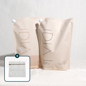 디아 아기세제리필 세트(세제 리필1.7L+섬유 유연제 리필1.7L)/사각M 세탁망1개 증정