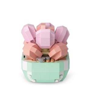 YKO 식물 꽃 핑크튤립 342피스 P1246 미니 블록 취미 나노블럭 조립 장식 인테리어