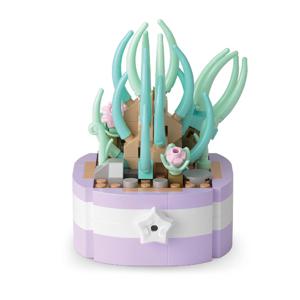 YKO 식물 꽃 요정알로에 257피스 P1257 미니 블록 취미 나노블럭 조립