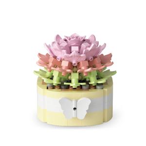 YKO 식물 꽃 다육이 베고엔젤 232피스 P1255 미니 블록 취미 나노블럭 조립