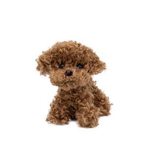 리얼 강아지 모루 인형 폭신한 푸들 소형견 반려 인형 인테리어 데코 힐링템