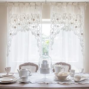 꼬끄시그루 린넨 자수커튼 버거 아이보리 1폭 130x270 거실 겸 침실 프렌치커텐