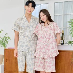 신혼부부커플잠옷 시밀러룩 파자마 홈웨어 실내복 라운지웨어 투피스