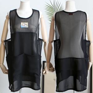 프레도 메쉬 여름 원피스 앞치마 (블랙)