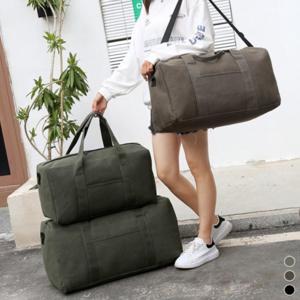 대용량 캔버스가방 보스턴 캠핑 가방 여행용 보조 텐트 폴대 타프 크로스백 숄더백 더블백