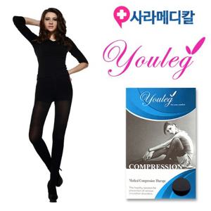 다리저림 의료용압박스타킹 유레그 1131 블랙 발막힘 단계별 압박 고강압(압력30~40mmHg)