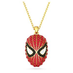 Marvel Spider-Man 펜던트, 레드, 골드 톤 플래팅