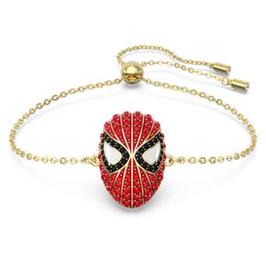 Marvel Spider-Man 브레이슬릿, 레드, 골드 톤 플래팅