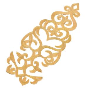 TEMU 10pcs 황금 스레드 중공 자수 천 스티커, 무대 의상 이브닝 드레스 신발 모자 가방 DIY 수정 장식