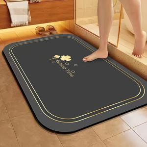 TEMU 1pc 욕실 미끄럼 방지 뛰어난 흡수력 바닥 매트, 규조토 욕실 매트 부드러운 속건성, 카펫 샤워 욕조 실외 도어 매트, 실내 장식 가을 장식 욕실 장식|욕조