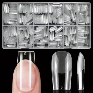 TEMU 600pcs 중형 사각 젤 X 네일 팁 - 매트 블랙 순색, 중간 길이 풀 커버 가짜 손톱, 손톱 연장 및 프레스 온 아트용 쉽게 적용 가능한 유연한 아크릴 손톱
