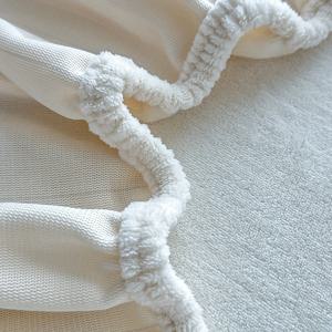 TEMU 1개의 아늑한 밀크 벨벳 침대 시트, 높은 무게 180-200gsm, 깊은 포켓 30-34cm, 100% 폴리에스테르, 기계 세척 가능, 가을과 겨울을 위한 짠 단색 매트리스 커버, 편안한 침실 기숙사 필수품